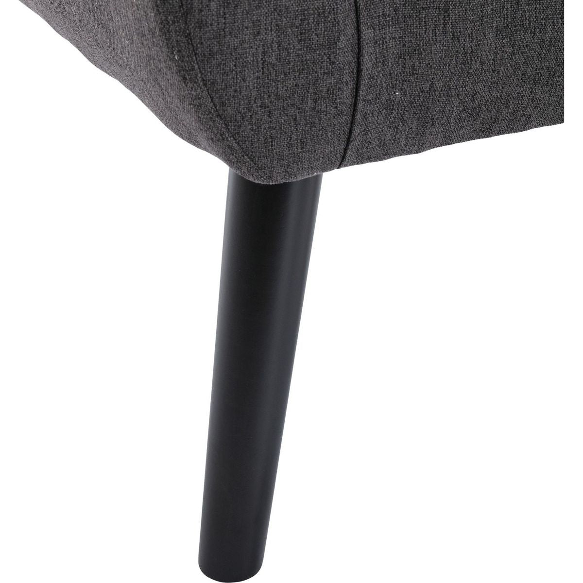 Modern Soft Linen Material Ergonomics Accent Chair Living Room Chair Bedroom Chair Home Chair With Black Legs For Indoor Home