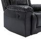 360Swivel and Rocking Home Theater Recliner Manual Recliner Chair with Wide Armrest for Living Room,Bedroom, Black