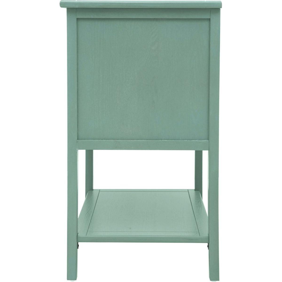 2 Drawer Side Table, American Style, End Table, Suitable for Bedroom, Living Room, Study