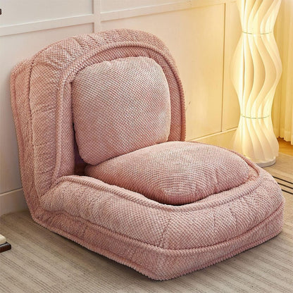 Human Dog Bed, Lazy Sofa Couch, 5 Adjustable Position,sit,sleep,fold,suit to put in bedroom, living room, Space Saving Design, Pink