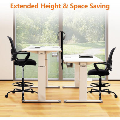 Ergonomic Drafting Chair Tall Standing Desk Office Chair