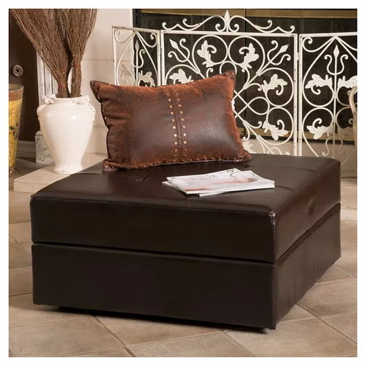 DETROIT 31 SQ STORAGE OTTOMAN