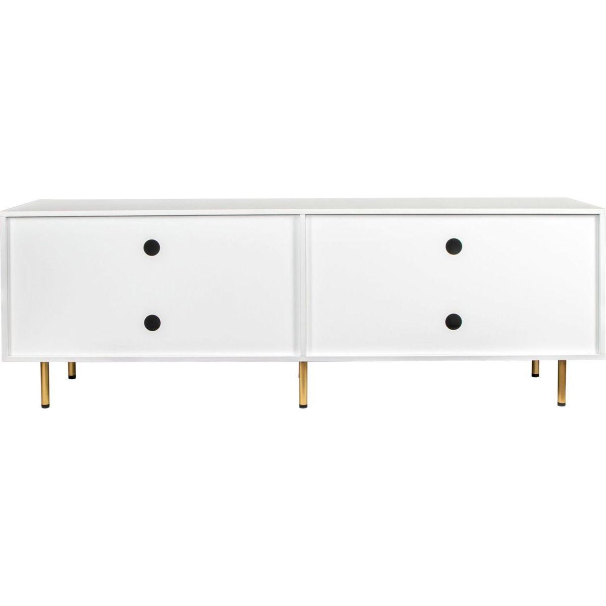 Modern warm white TV cabinet for 80 inch TV Stands, for Living Room Bedroom