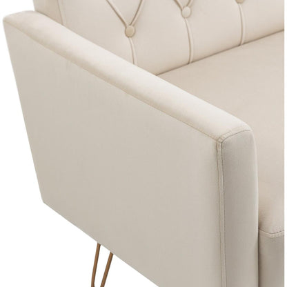 Accent Chair, leisure single sofa with Rose Golden feet