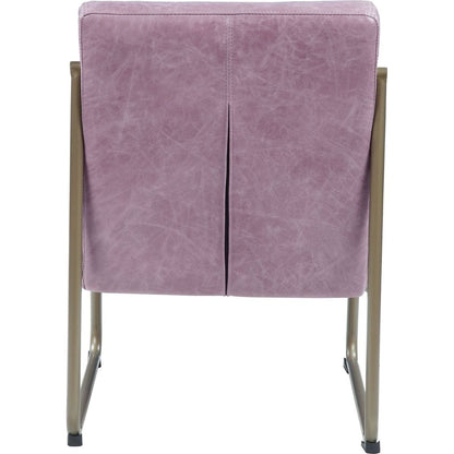 Loria Accent Chair in Wisteria Top Grain Leather