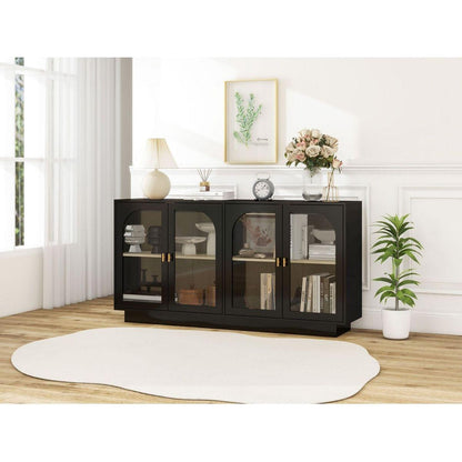 Storage Cabinet with Acrylic Door for Living Room, Dining Room, Study