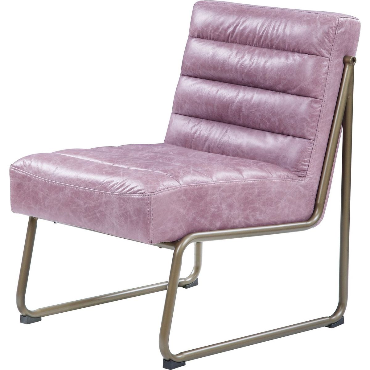 Loria Accent Chair in Wisteria Top Grain Leather