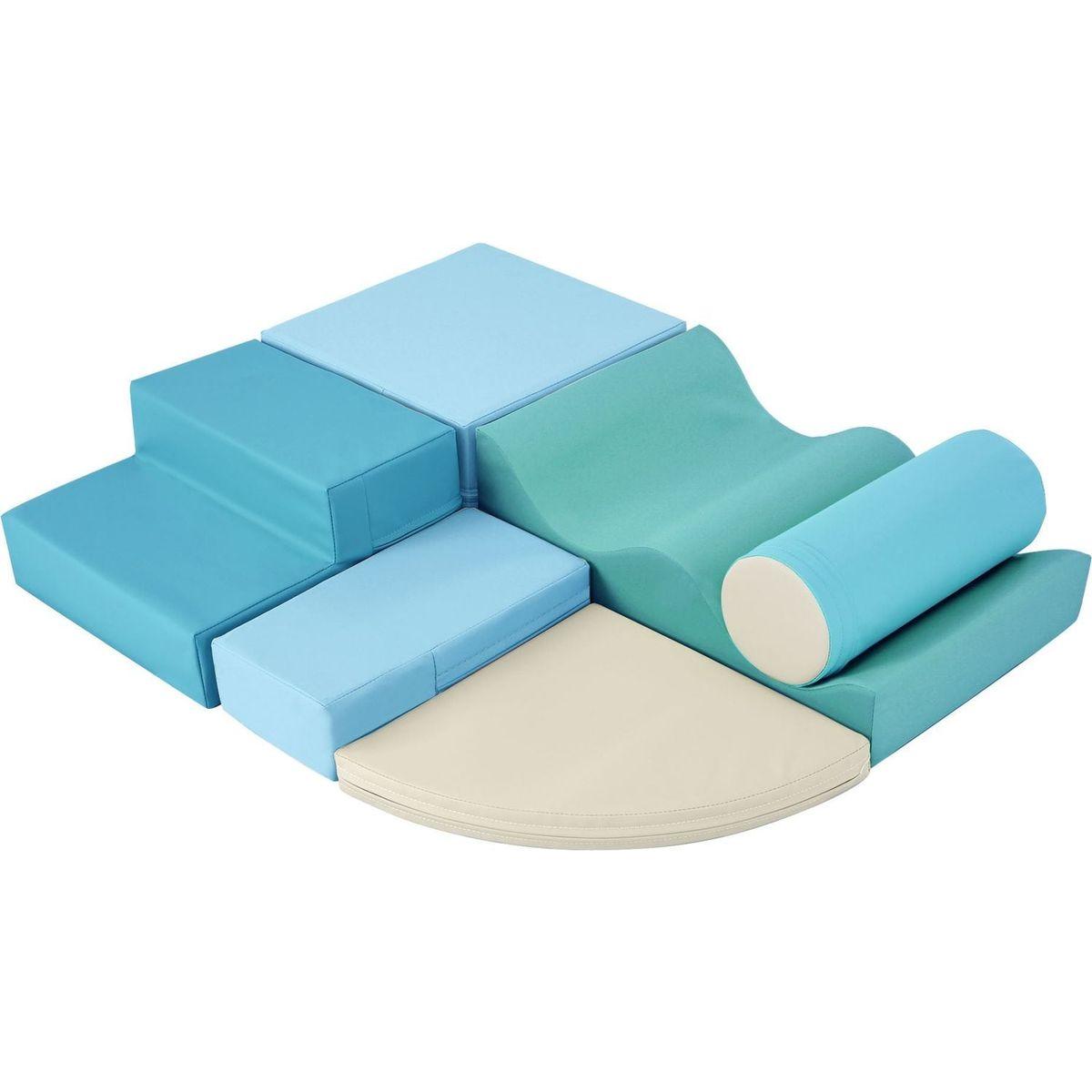 Soft Climb and Crawl Foam Playset 6 in 1, Soft Play Equipment Climb and Crawl Playground for Kids,Kids Crawling and Climbing Indoor Active Play Structure