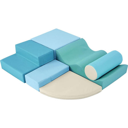 Soft Climb and Crawl Foam Playset 6 in 1, Soft Play Equipment Climb and Crawl Playground for Kids,Kids Crawling and Climbing Indoor Active Play Structure