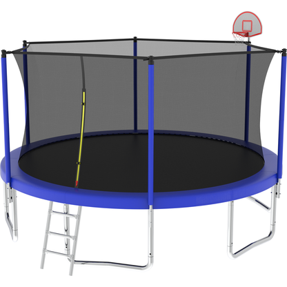 14FT for Kids Children with Safety Enclosure Net Outdoor Backyards Large Recreational Trampoline