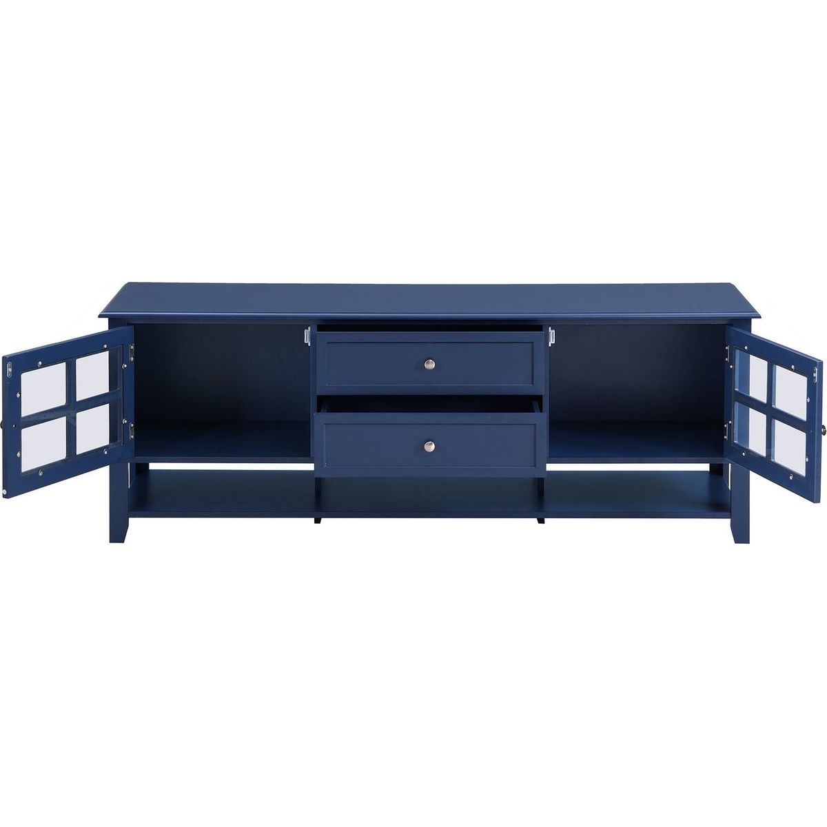 TV Stand for TVs up to 60", Entertainment Center with Multifunctional Storage Space, TV Cabinet with Modern Design, Media Console for Living Room, Bedroom - Streamdale Furniture