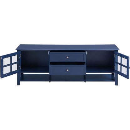 TV Stand for TVs up to 60", Entertainment Center with Multifunctional Storage Space, TV Cabinet with Modern Design, Media Console for Living Room, Bedroom - Streamdale Furniture