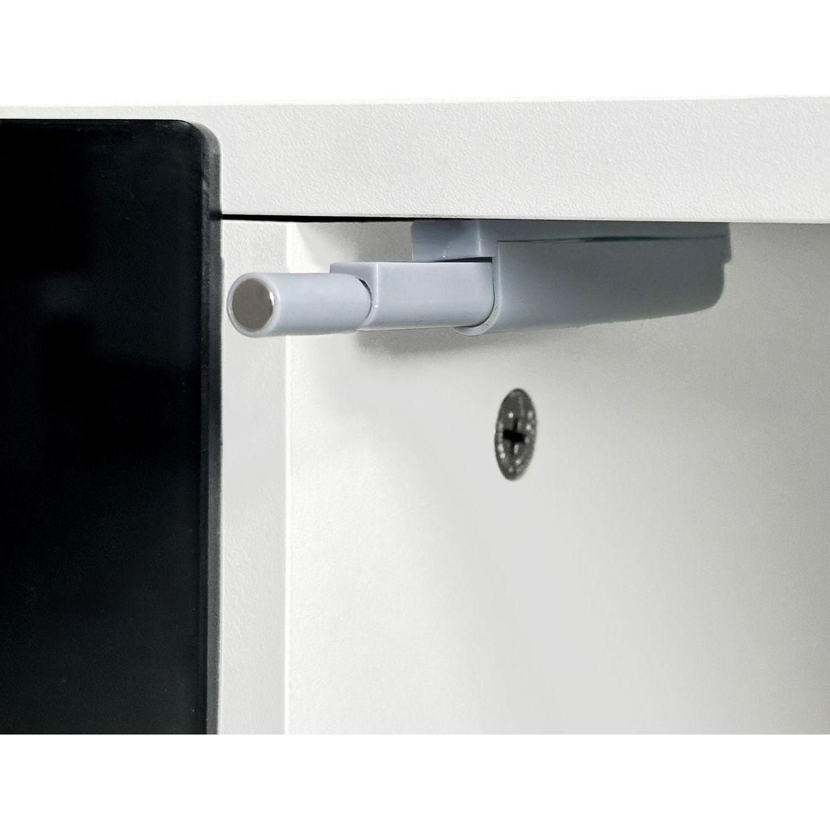 Modern TV Stand with 34.2" Non-heating Electric Fireplace, High Gloss Entertainment Center with 2 Cabinets, Media Console for TVs up to 78", White