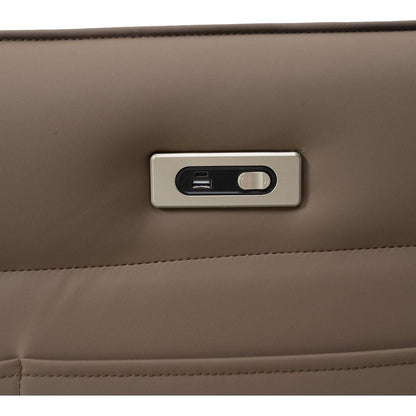 270 Power Swivel Rocker Recliner Chair, Electric Glider Reclining Sofa with USB Ports, Power Swivel Glider, Rocking Chair Nursery Recliners for Living Room Bedroom(Brown)