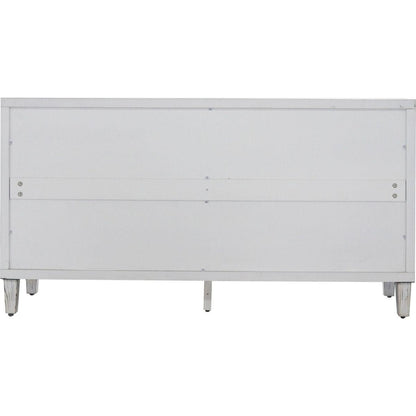 Accent Cabinet 4 Door Wooden Cabinet Sideboard Buffet Server Cabinet Storage Cabinet, for Living Room, Entryway, Hallway, Office, Kitchen and Dining Room, White Wash