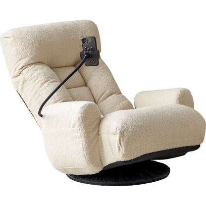 Adjustable head and waist, game chair, lounge chair in the living room, 360 degree rotatable sofa chair,Rotatable seat Leisure Chair deck chair