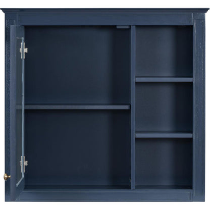 30" x 28" Medicine Cabinet, Wall Mounted Bathroom Storage Cabinet, Modern Bathroom Wall Cabinet with Mirror,Medicine Cabinet, Mirror Cabinet with 3 Open Shelves (Not Include Bathroom Vanity)