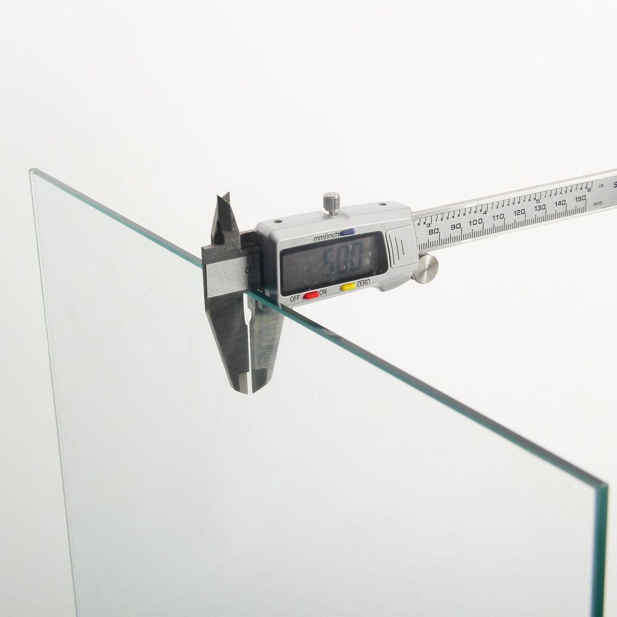 Glass Display Cabinet with 5 Shelves Double Door, Curio Cabinets for Living Room, Bedroom, Office, White Floor Standing Glass Bookshelf, Quick Installation