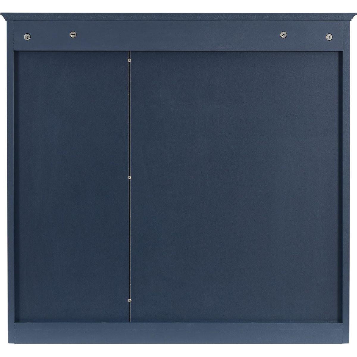 30" x 28" Medicine Cabinet, Wall Mounted Bathroom Storage Cabinet, Modern Bathroom Wall Cabinet with Mirror,Medicine Cabinet, Mirror Cabinet with 3 Open Shelves (Not Include Bathroom Vanity)