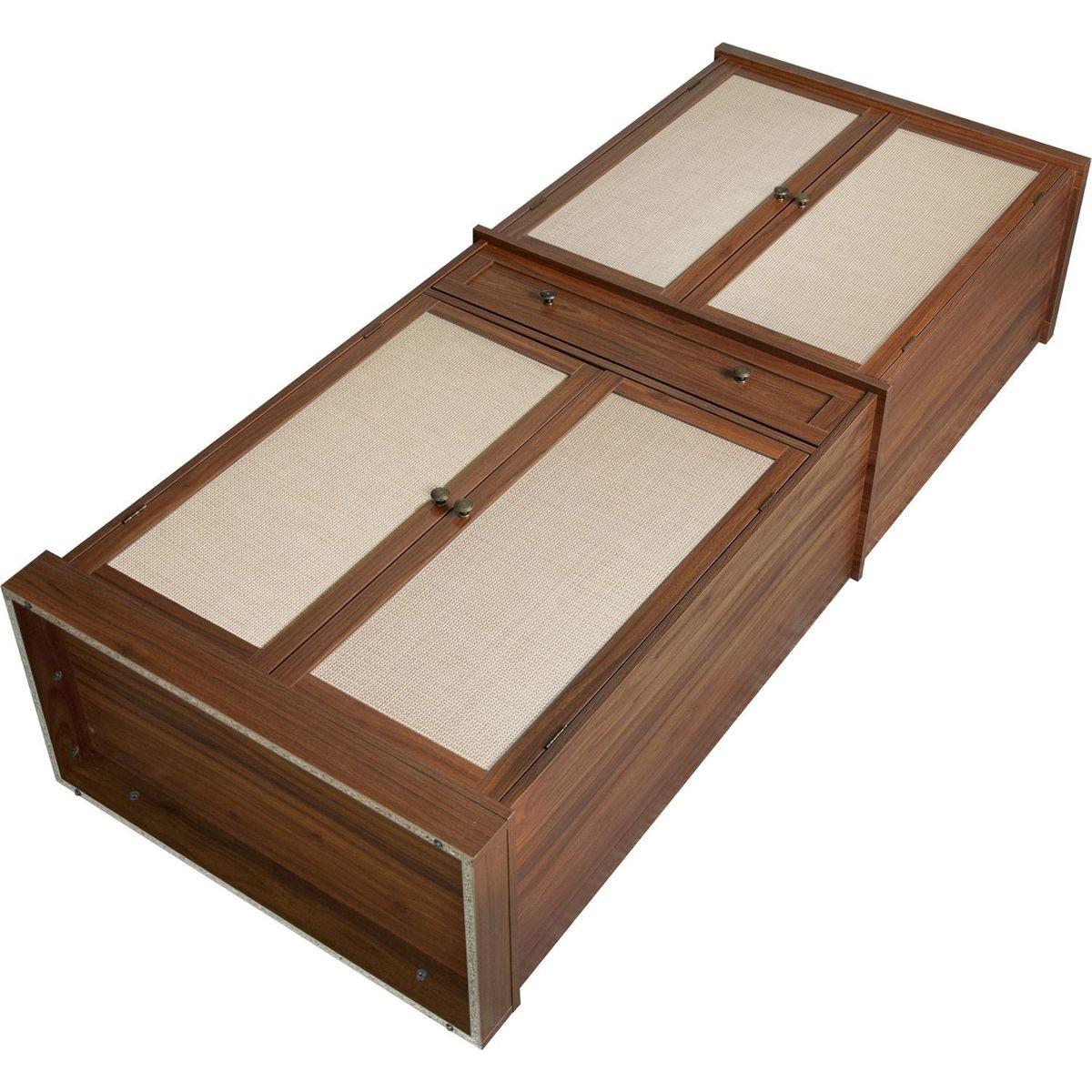 4 Door Cabinet with 1 Drawer, with 4 Adjustable Inner Shelves, Storage Cabinet