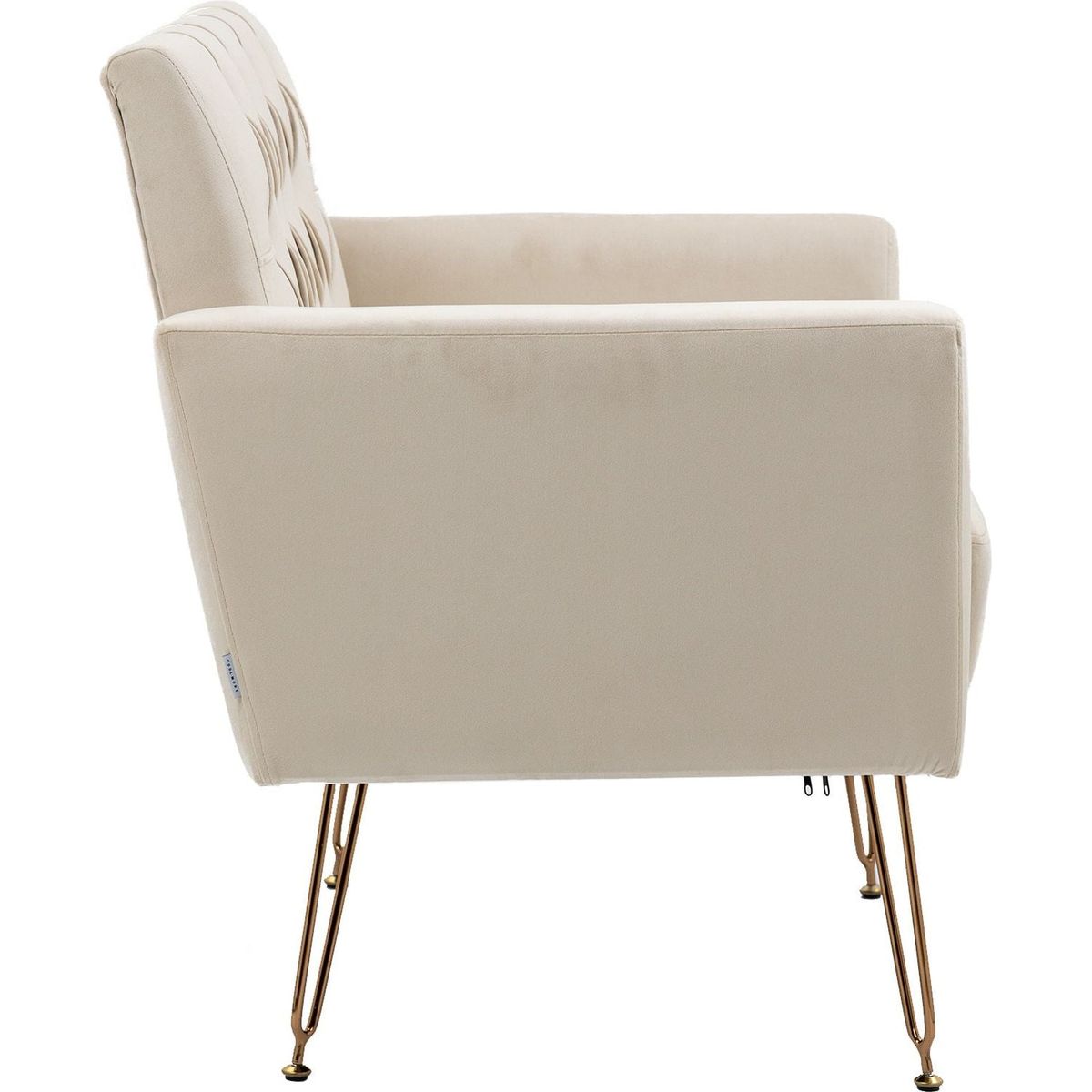 Accent Chair, leisure single sofa with Rose Golden feet