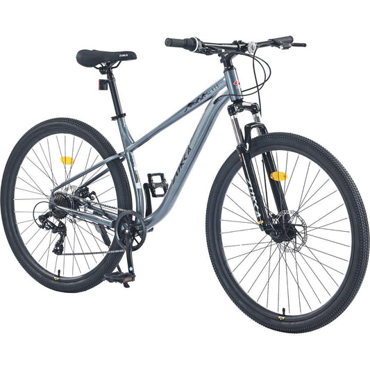 29 Inch Wheels 8 Speed Mountain Bike, for Men Women Boys and Girls, Front Suspension, Steel Frame