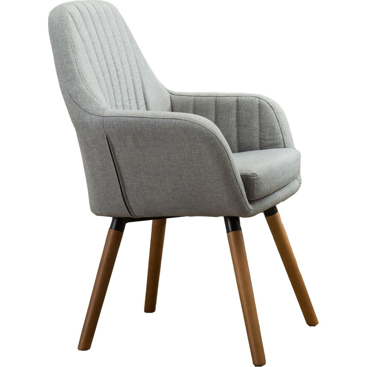 Tuchico Contemporary Fabric Accent Chair, Gray