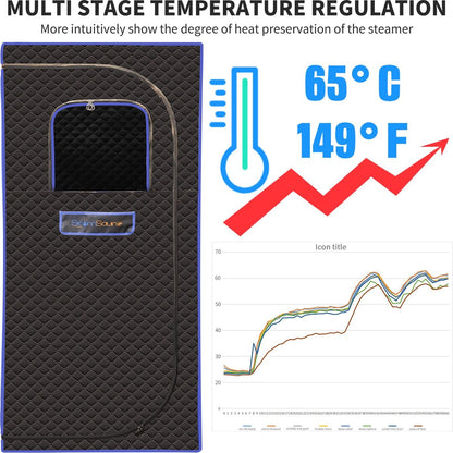 Sojourner Portable Sauna for Home - Steam Sauna Tent, Personal Sauna - Sauna Heater, Tent, Chair, Remote Included for Home Sauna - Enjoy Your Own Personal Spa
