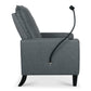 Recliner Chairs for Adults, Adjustable Recliner Sofa with Mobile Phone Holder & Cup Holder, Modern Reclining Chairs Fabric Push Back Recliner Chairs for Living Room, Bedroom, Gray