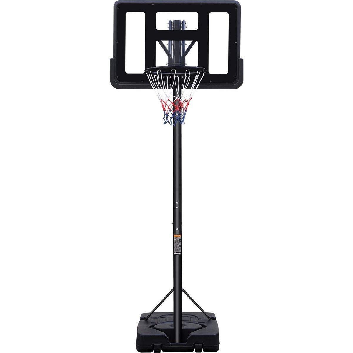 Teenagers Portable Basketball Hoop Height Adjustable basketball hoop stand 7.5ft - 10ft with 44 Inch Backboard and Wheels for Adults Teens