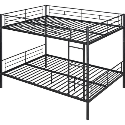 Full Over Full Metal Bunk Bed, Black