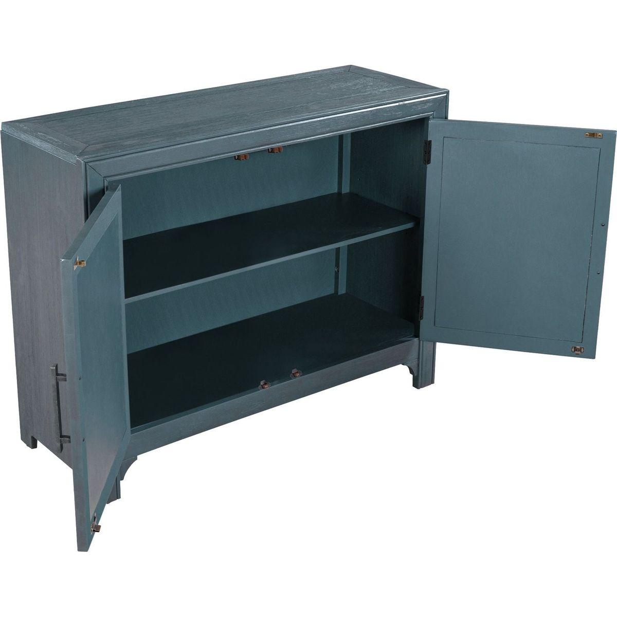 40" Modern Cabinets with Unique Design Doors with 1 Adjustable Shelves,Suitable for Multiple Rooms Such as Living Room and Study Room