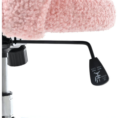 360Swivel Height Adjustable,Swivel Chair,Teddy fabric,home office chair