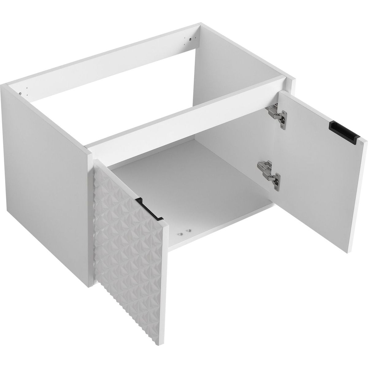 30 Inch Wall Mounted Bathroom Vanity With Sink, Soft Close Doors, For Small Bathroom (KD-PACKING)