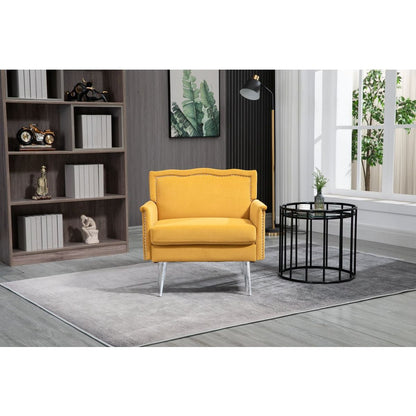 Accent Chair, Living Room Chair / leisure single sofa with acrylic feet