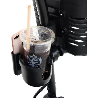 MAX SPORT BLUE 4 Wheels Outdoor Compact Mobility Scooter with 2 in 1 Cup & Phone Holder