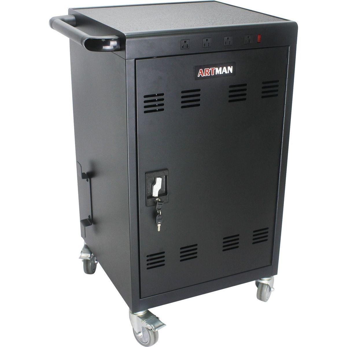 Mobile Charging Cart and Cabinet for Tablets Laptops 35-Device (B30PLUS)