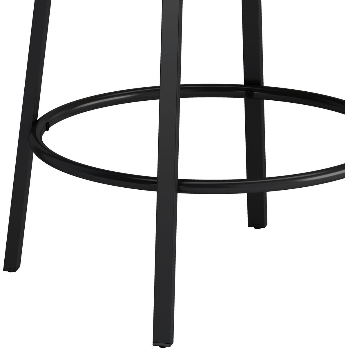 3-Drawer Long Dining Table Set with Power Outlets, Bar Kitchen Table Set with Circular PU Stools, Easy Assemble,Brown