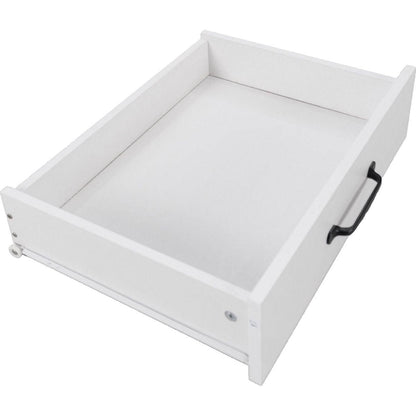 Kitchen Island with Trash Can Storage Cabinet, Kitchen Cart with Drop Leaf, Spice Rack, Towel Rack and Drawer, Rolling Kitchen Island on Wheels with Adjustable Shelf, White