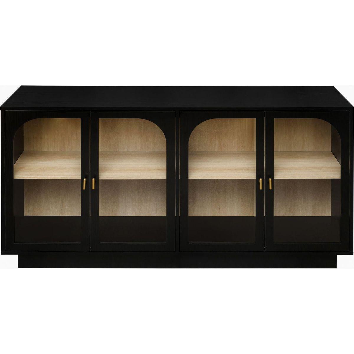 Storage Cabinet with Acrylic Door for Living Room, Dining Room, Study