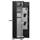 3-4 Gun Safe for Rifles and Pistols,Quick Access Password Gun Safe,High Security Metal Rifle Safe Locker with Removable Shelf and 2 Adjustable Gun Slots