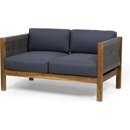 LAUREL Outdoor 4 Seater Chat Set_LOVESEAT & COFFEE TABLE & CLUB CHAIR