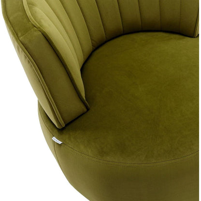 360 Degree Swivel Cuddle Barrel Accent Sofa Chairs, Round Armchairs with Wide Upholstered, Fluffy Velvet Fabric Chair for Living Room, Bedroom, Office, Waiting Rooms