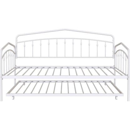 Fox Twin Daybed with Twin Trundle, White