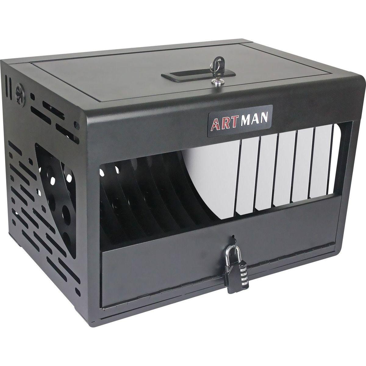 16 Bay Charging Cabinet for Laptop,Chromebook, Locking Charging Station-BLACK