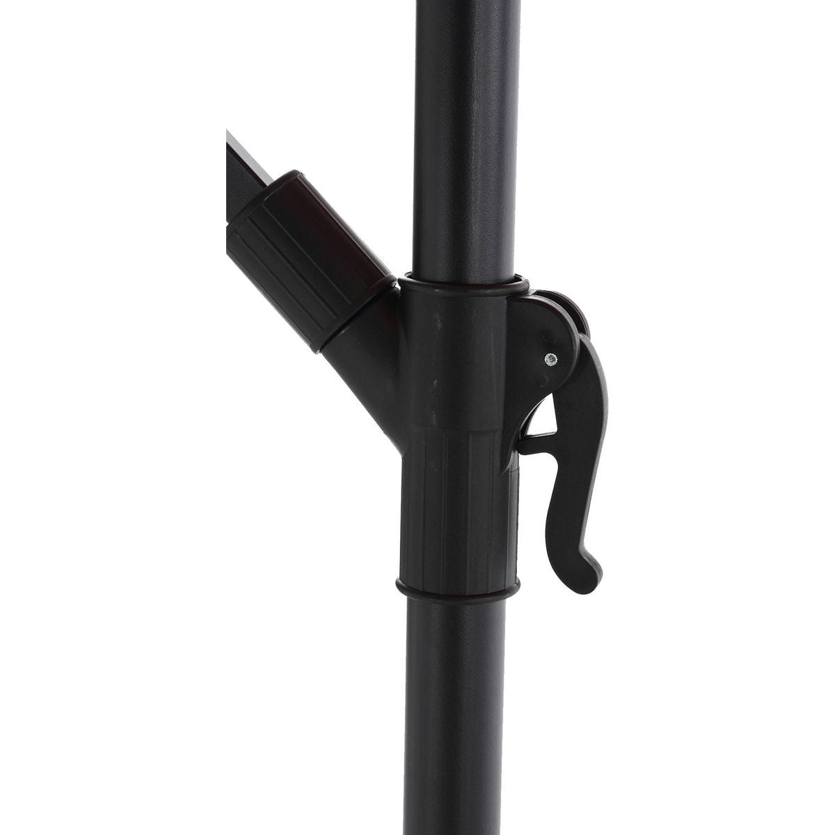 10ft Solar LED Offset Hanging Market Patio Umbrella (khaki)