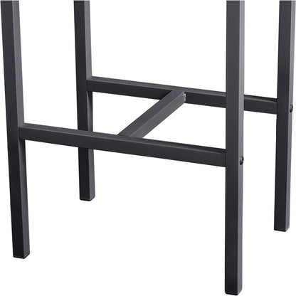Bar table set 5PC Dinging table set with high stools, structural strengthening, industrial style. Rustic Brown, 43.31" L x 23.62" W x 35.43" H.