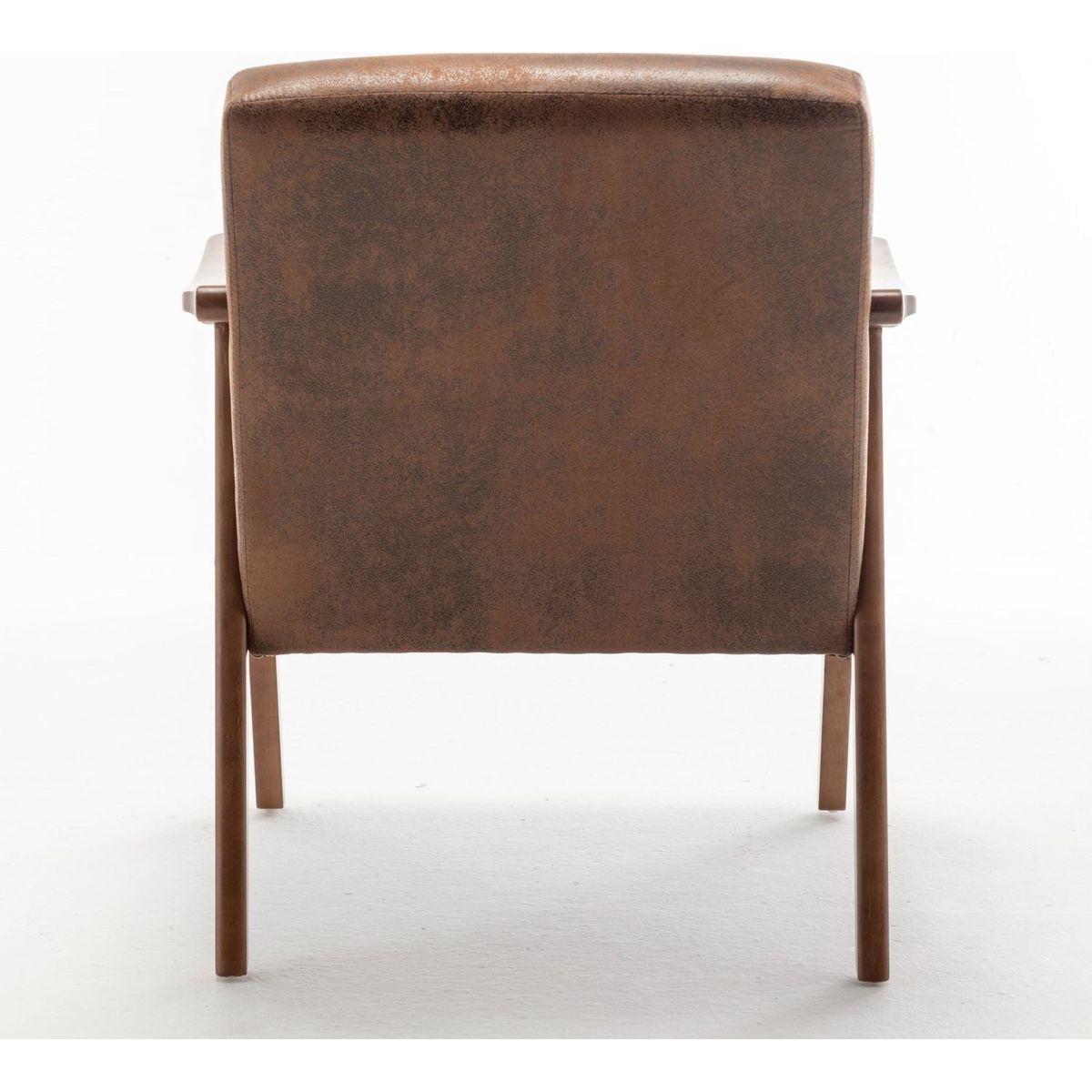 Mid-Century Modern Chair, Living Room Chair with Solid Wood Frame, Accent Chair Extra-Thick Backrest, Wingback Chair for Bedroom, Reading Room, Living Room, Lounge Chair Indoor