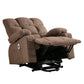 Power Lift Recliner Chair Recliners for Elderly with Heat and Massage Recliner Chair for Living Room with Infinite Position and Side Pocket,USB Charge Port.BROWN