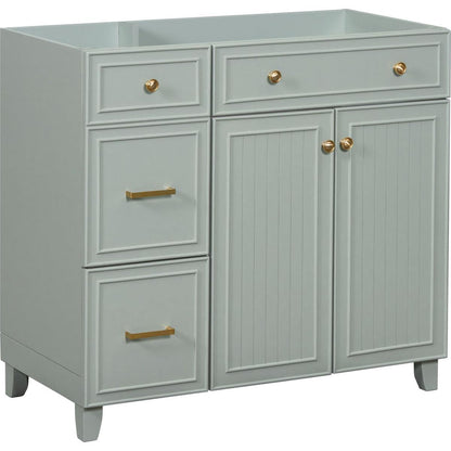 [Cabinet Only] 36" Green Bathroom Vanity(Sink not included)